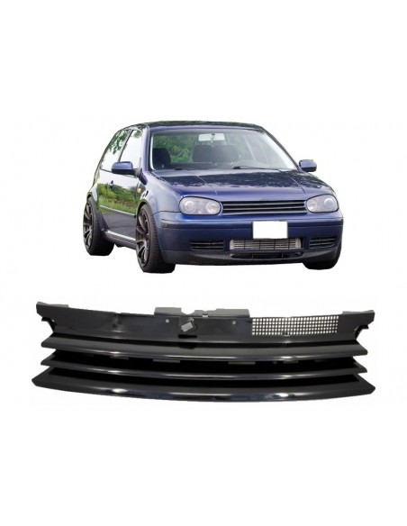 Priekinės grotelės skirtos VW Golf 4 (1997-2005), juodos blizgios