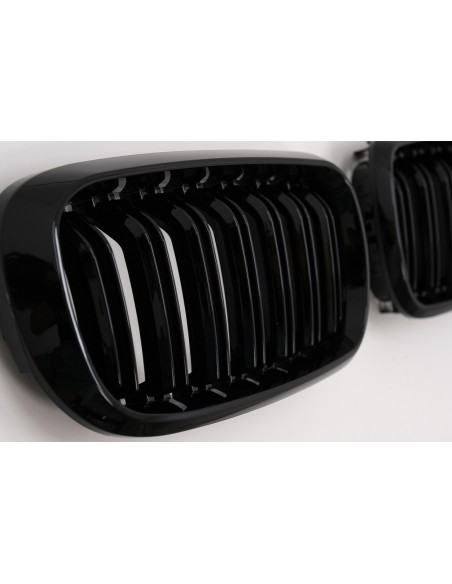 Dvigubos priekinės grotelės BMW X5 F15 X6 F16 (2014-2018) X5M X6M M-Package Sport stiliaus