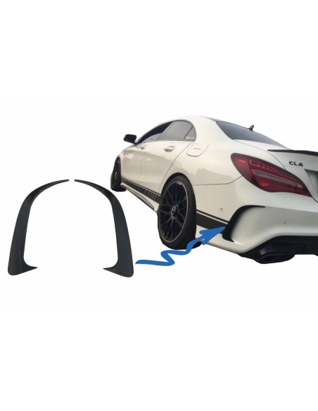 CLA45 stiliaus galinio buferio ortakių apdaila skirta Mercedes CLA W117 C117 X117 (2013-2018)