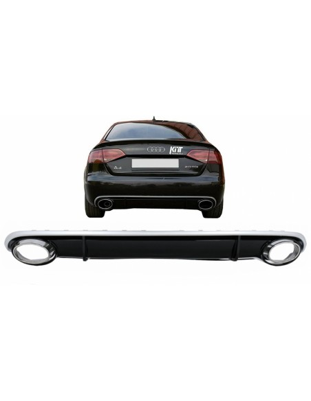 RS4 stiliaus galinio buferio difuzorius skirtas Audi A4 B8 (2007-2011)