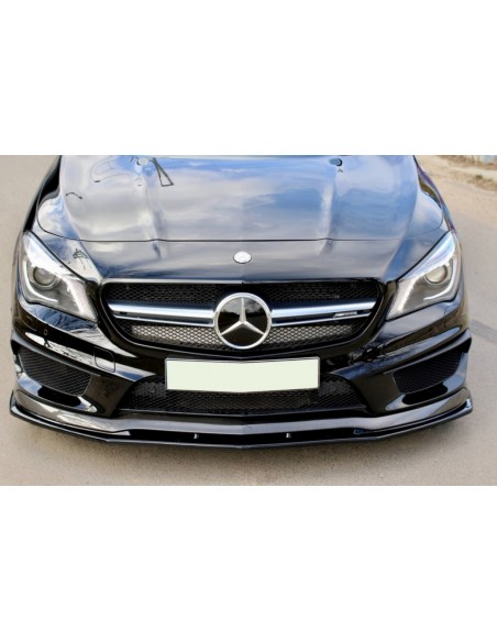 Priekinio buferio pažeminimas Mercedes CLA45 C117 X117 (2013-2016), juodas blizgus