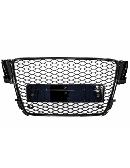 RS5 stiliaus priekinės grotelės skirtos Audi A5 (2008-2011), juodos blizgios