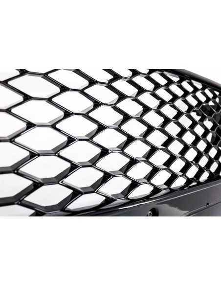 RS5 stiliaus priekinės grotelės skirtos Audi A5 (2008-2011), juodos blizgios