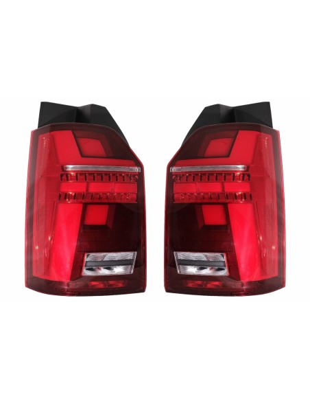 Galiniai full LED žibintai skirti VW T6 (2015-2020), su dinaminiais posūkiais