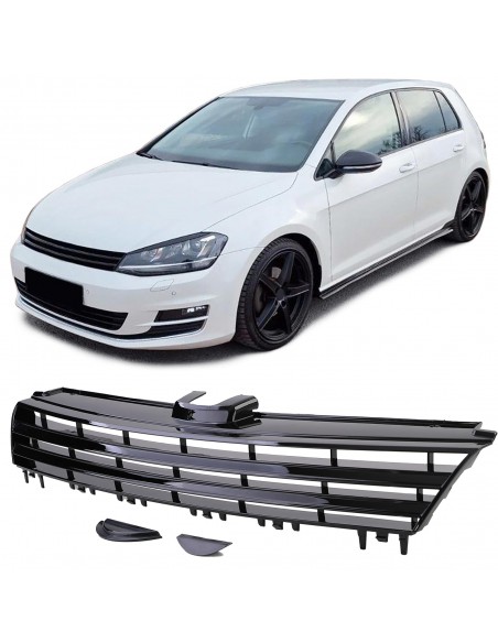 Priekinės grotelės VW GOLF VII (2012-2017), juodos