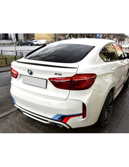 SPORT stiliaus bagažinės dangčio spoileris skirtas BMW X6 F16 (nuo 2015m.), juodas blizgus