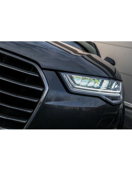 Matrix stiliaus FULL LED priekiniai žibintai skirti Audi A6 C7 (2011-2018), su dinaminiais posūkių žibintais