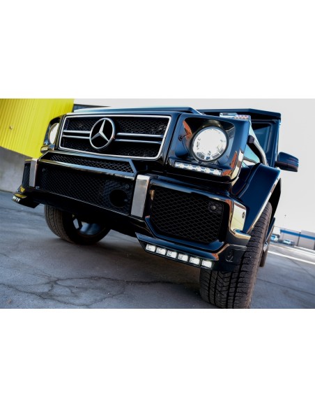 Priekinio buferio difuzorius skirtas Mercedes G-Class W463 (1989-2017), su LED DRL žibintais