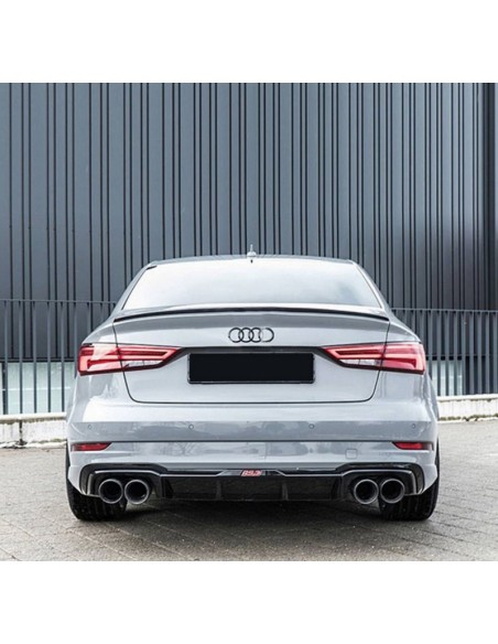 Bagažinės dangčio spoileris skirtas Audi A3 8V Sedan (nuo 2013m.), juodas blizgus