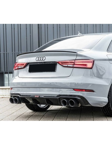 Bagažinės dangčio spoileris skirtas Audi A3 8V Sedan (nuo 2013m.), juodas blizgus