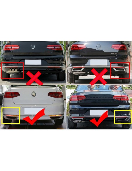 Duslintuvo apdailos rėmeliai skirti VW Passat B8 3G GTE / Alltrack (2015-2019), juodi blizgus