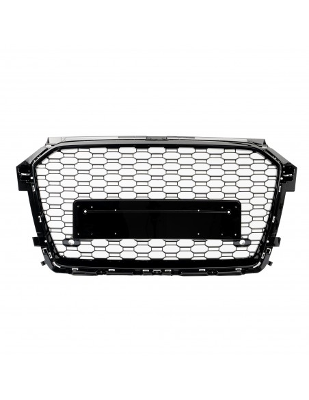 RS stiliaus priekinės grotelės skirtos AUDI A1 (2015-2018), juodos blizgios